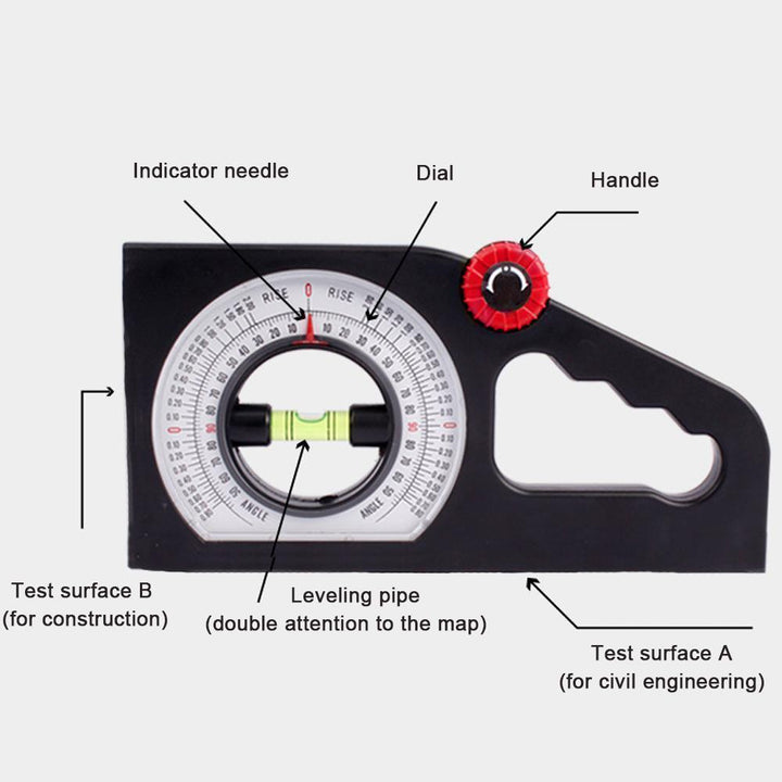 Skanto | Slope Horisontal Vertikal Vinkel Fase Protractor Declinometer