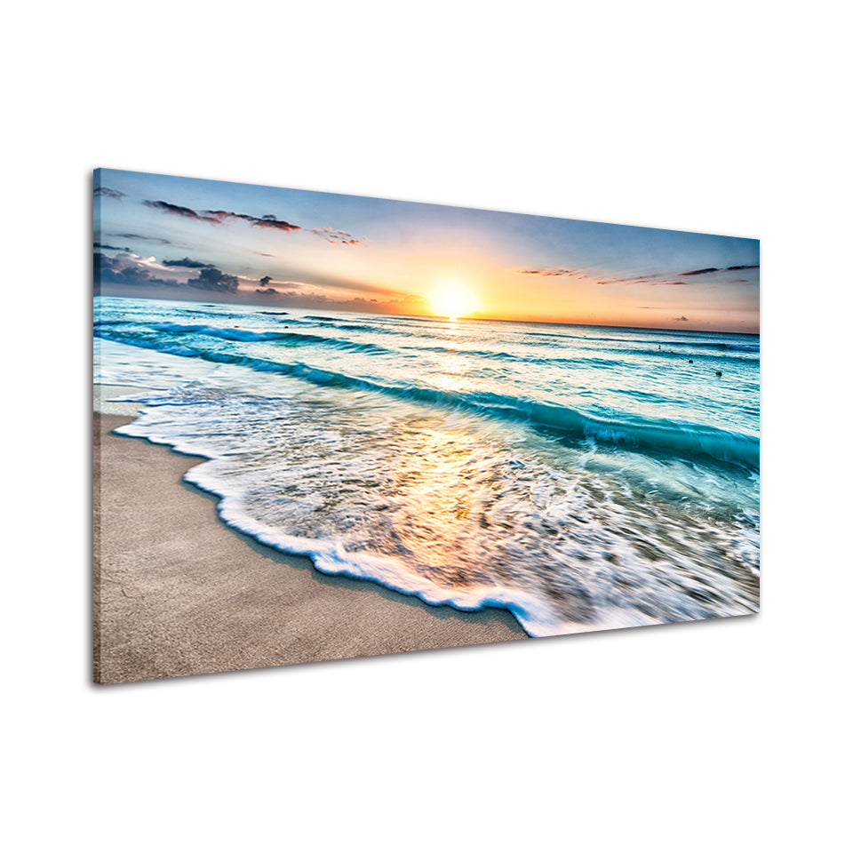 Solrik strand i Florida – lerretsbilde