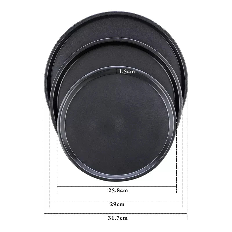 Sett av 3 Pizzapanner Non-Stick Skanto
