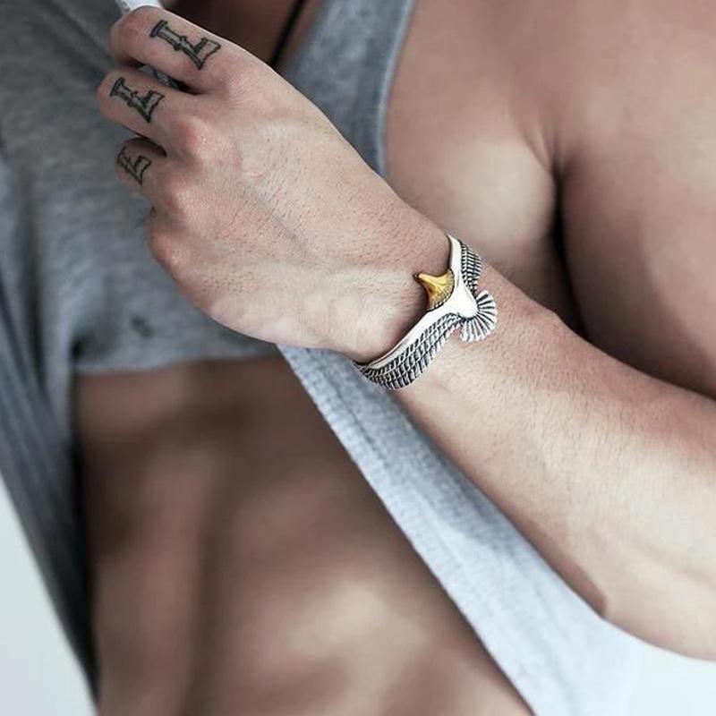 Skanto | Sølv ørn armbånd