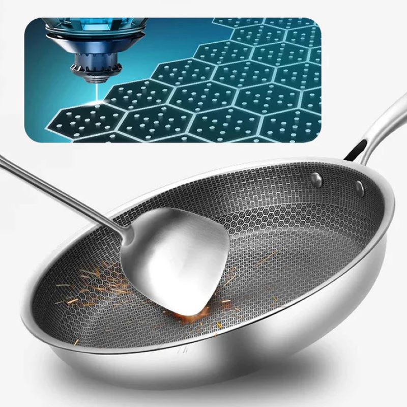 Skanto | Non-stick rustfritt stål bikube stekepanne