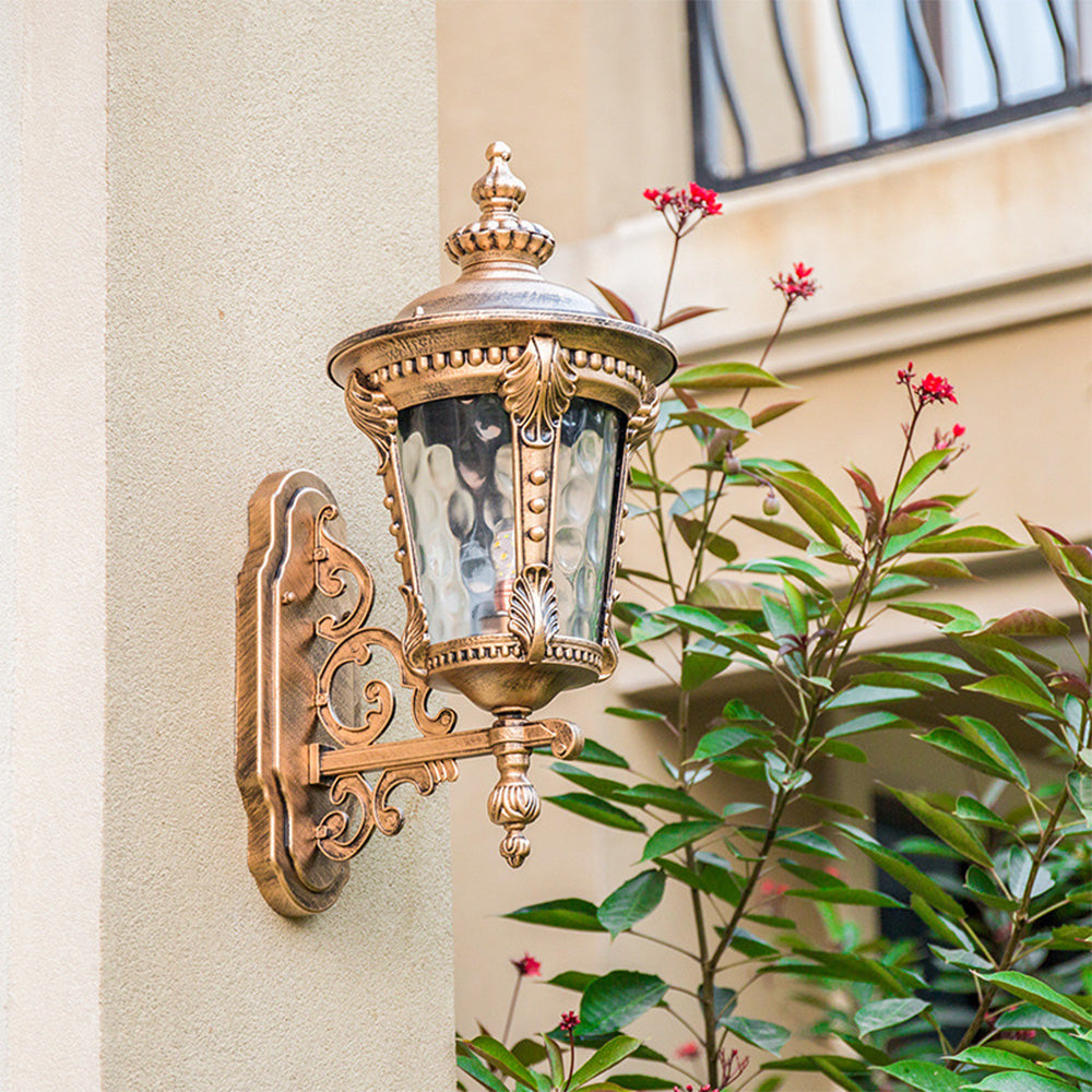 Skanto | Utendørs Vintage Glass Vegg Lantern Lys