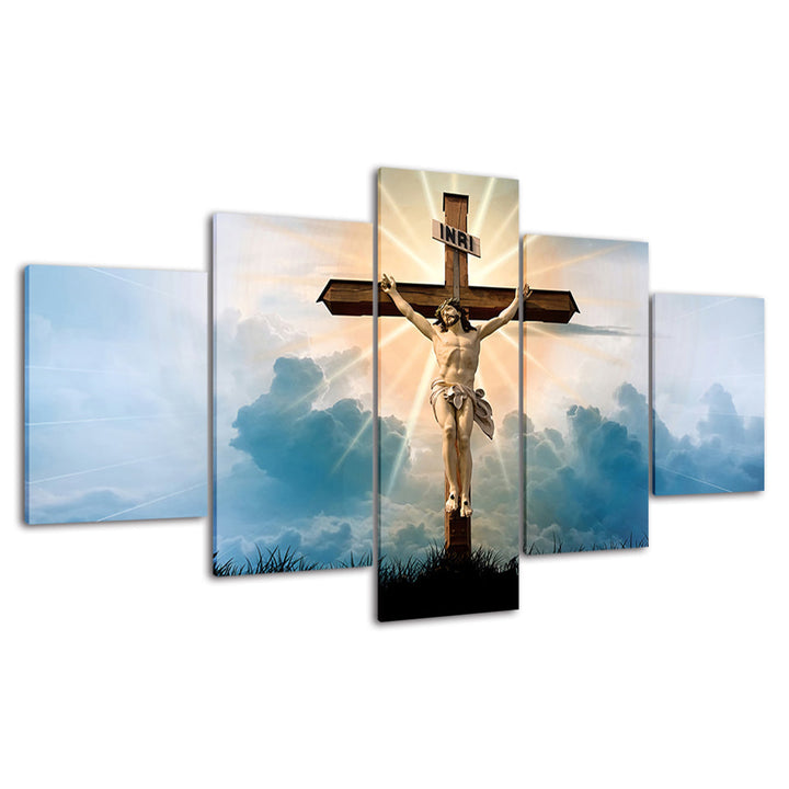 Jesus På Korset - Lærred Veggkunst Maleri