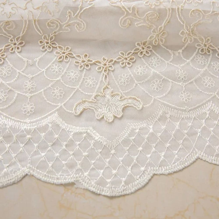 Skanto | Elyvia Brodert Klassisk Gjennomsiktig Blondergardin