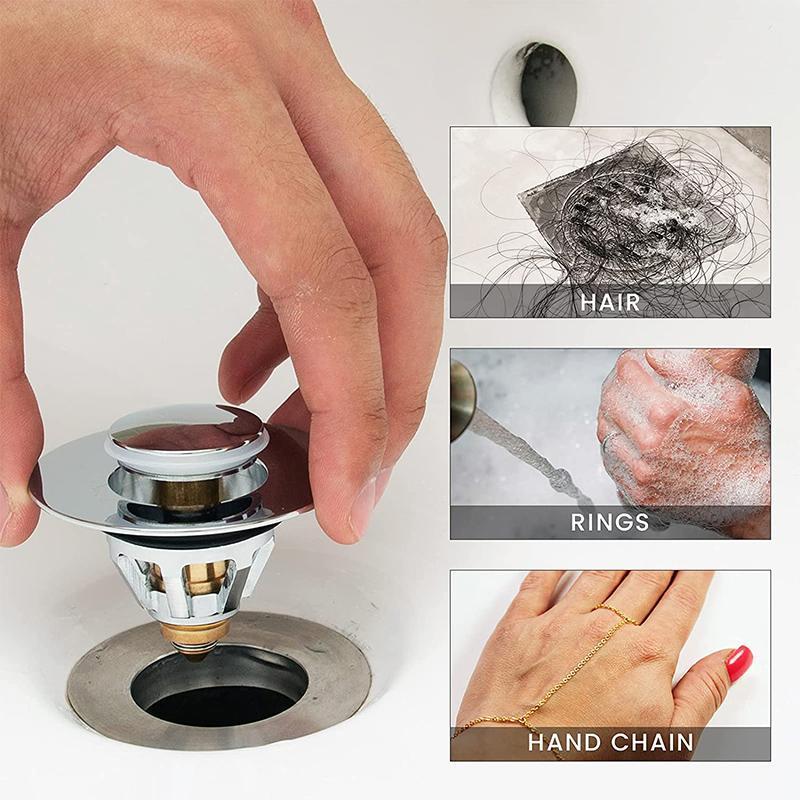 Skanto | Universal Rustfritt Stål Pop-up Dreneringsfilter