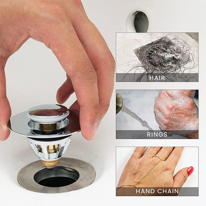 Skanto | Universal Rustfritt Stål Pop-up Dreneringsfilter