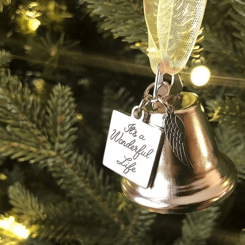 Skanto | 🎄Juletrær Minneornamenter Englevinger Klokker Hengende Dekorasjon