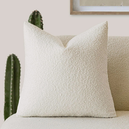 Tulum Bouclé Kissenbezug 45x45cm Dekokissen