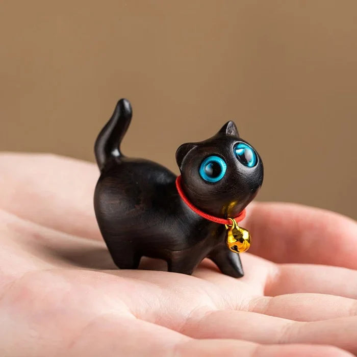 Skanto | Sandalwood håndlaget tre katt