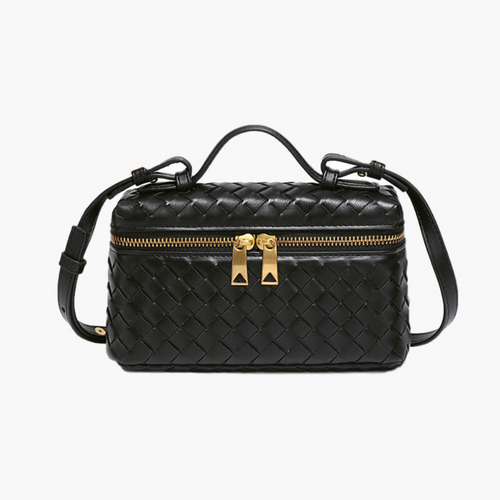 Skanto | Yashna – Kvinners Trendy Vevd Crossbody Bag Kompakt & Chic Håndveske