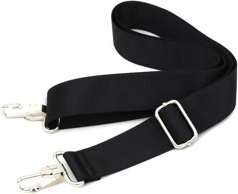 Skanto | 47 tommers bag erstatning skulderrem | Polstret & Justerbar - Perfekt for reisemapper, laptopmapper, dokumentmapper, kameramapper, budbilmappene, bleiemapper & mer (Svart)