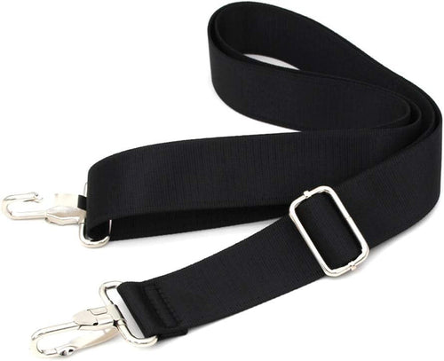 Skanto | 47 tommers bag erstatning skulderrem | Polstret & Justerbar - Perfekt for reisemapper, laptopmapper, dokumentmapper, kameramapper, budbilmappene, bleiemapper & mer (Svart)