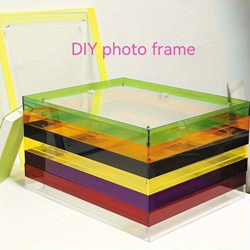 VividFrame – Fargerik Transparent Fotorahmen for Vegg og BordSkanto