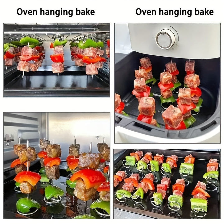 Skanto | GrillMeisterX Turbo Spyd — Perfekte, saftige spyd uten vridningsstress for din ultimate grillfest (10 deler)