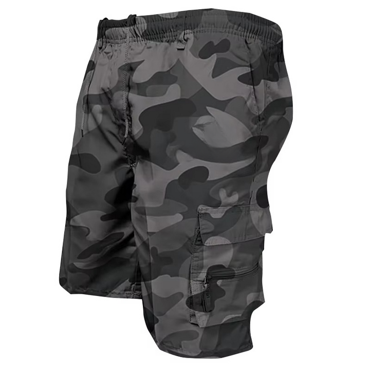 Skanto | Herre's Løse Passform Cargo Shorts med Mange Lommer - Casual Sommer Utendørs Arbeidsshortser i Stor størrelse