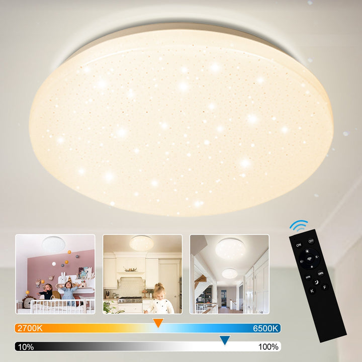 24W LED taklampe dimbar med stjernehimmeleffekt | Skanto