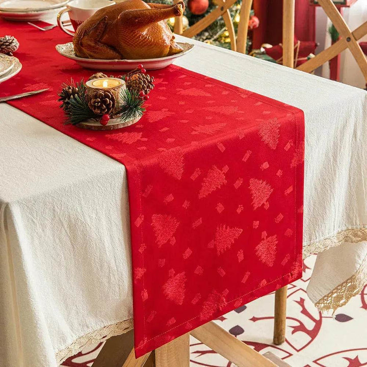 Skanto | Jule Dukløper Mørk Jacquard Spisebord