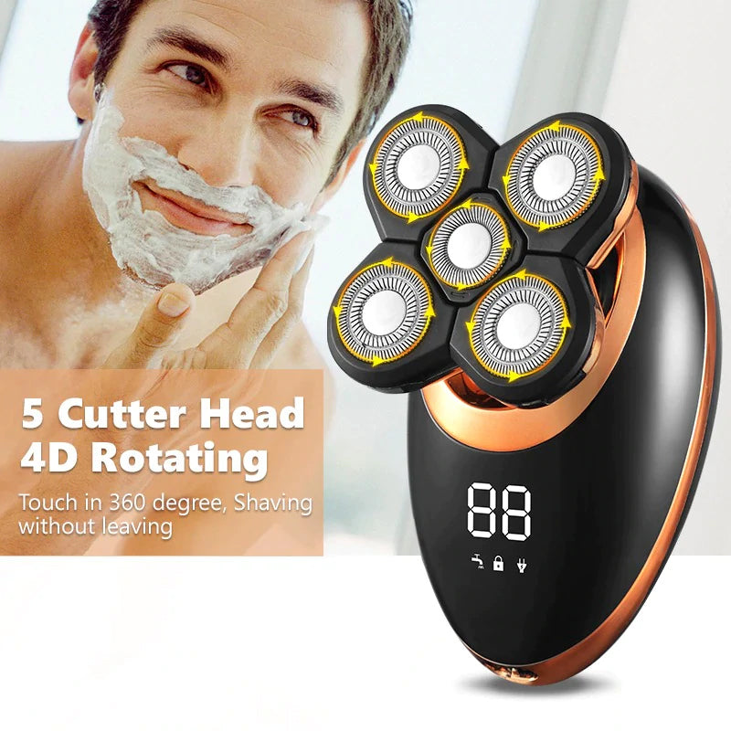 5 i 1 Oppladbar Elektrisk Barbermaskin Pro | Skanto
