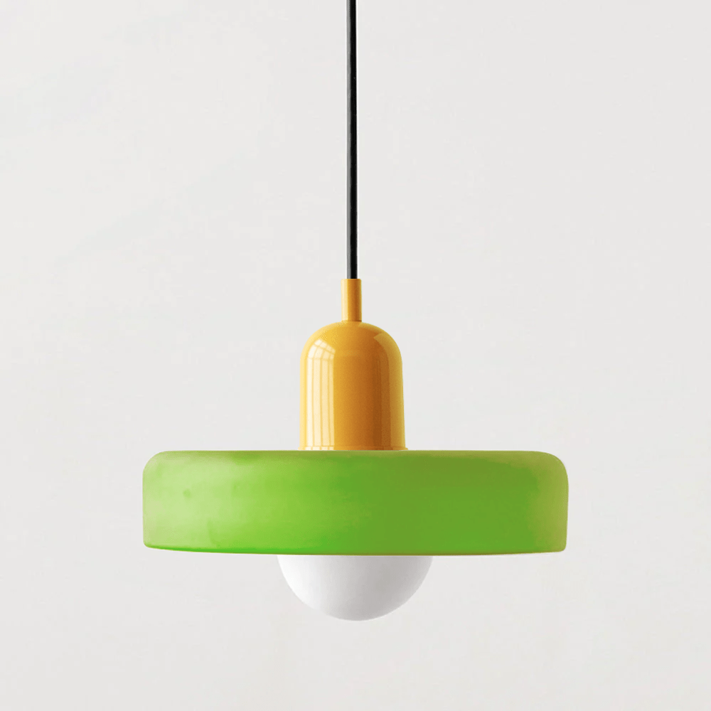 Skanto | Bauhaus Farget Glasspendellampe for Moderne Interiører