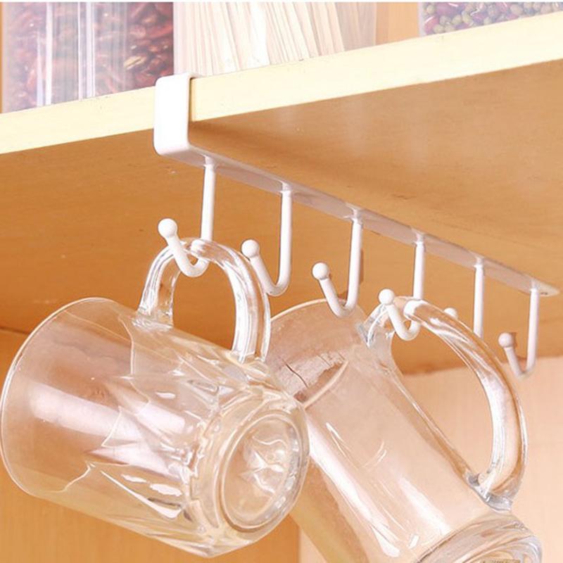 6 Kroker Hengekopp Holder Ramp Plassbesparende for Kopp Organizer | Skanto