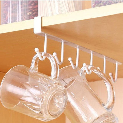 6 Kroker Hengekopp Holder Ramp Plassbesparende for Kopp Organizer | Skanto