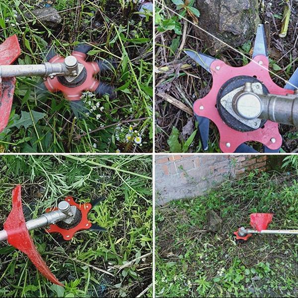 Skanto | 6 Blader Gressklipperblad Metall Børste Kutter Blader Trimmerblad