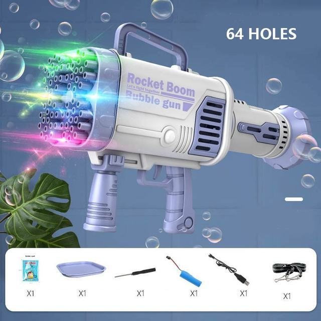 Skanto | Automatisk Blinkende Rakettkaster Såpeboblegun