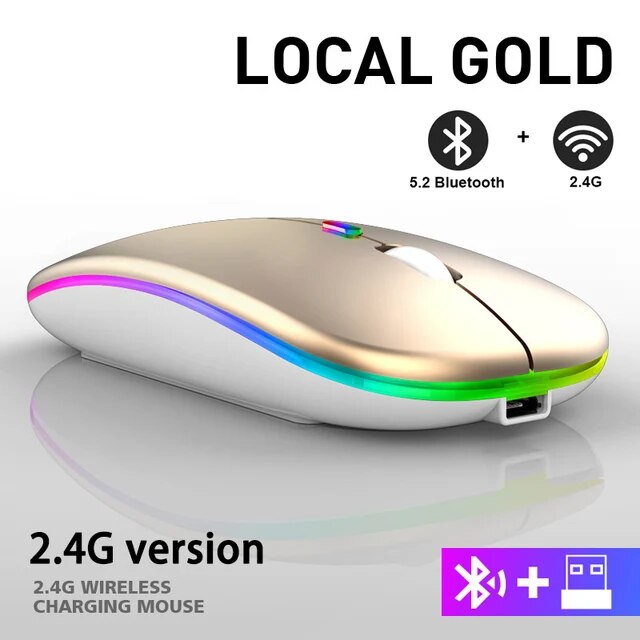 LuxeClick Mus – Trådløs Oppladbar Bluetooth Mus Skanto