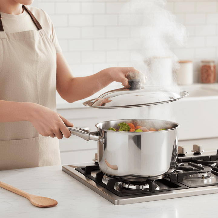 Skanto | Robust universell rustfritt stål lokk for wokker & panner