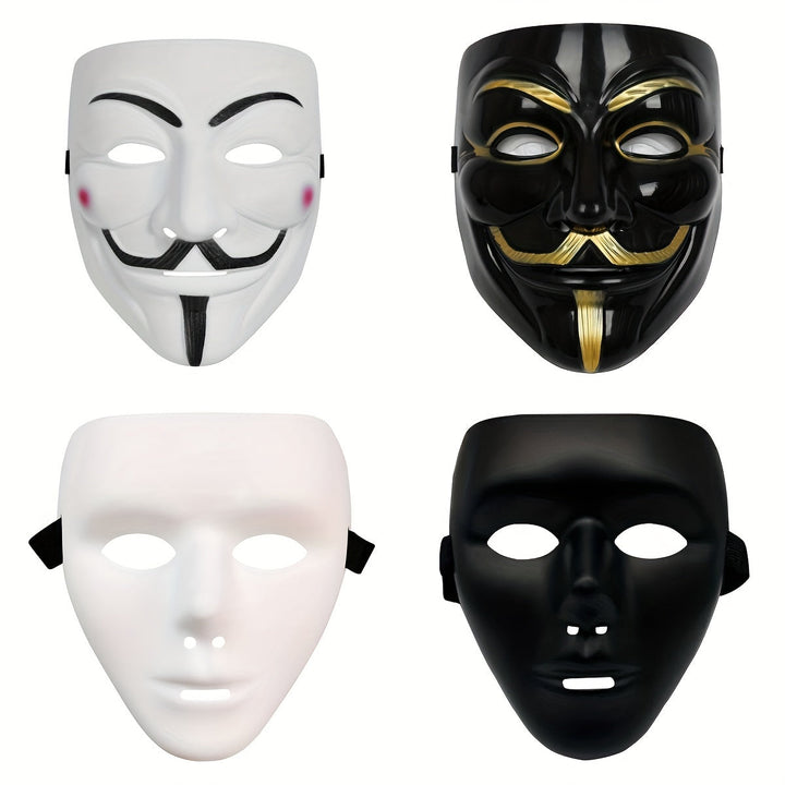 Skanto | Herres Full Face Plast Halloween Maske | Anonymous Cosplay