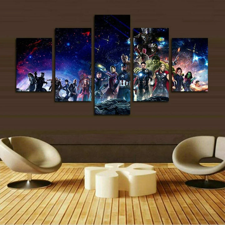 Sett med 5 Infinity War veggbilder
