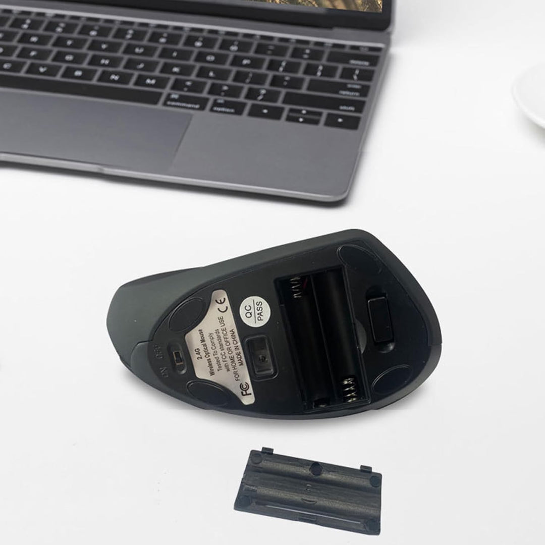 Skanto | Oppladbar Ergonomisk Vertikal Trådløs Mus – Elvion