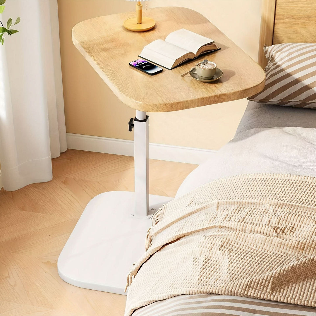 Skanto | Justerbart Sidebord – Tre & Metall for Sofa eller Seng