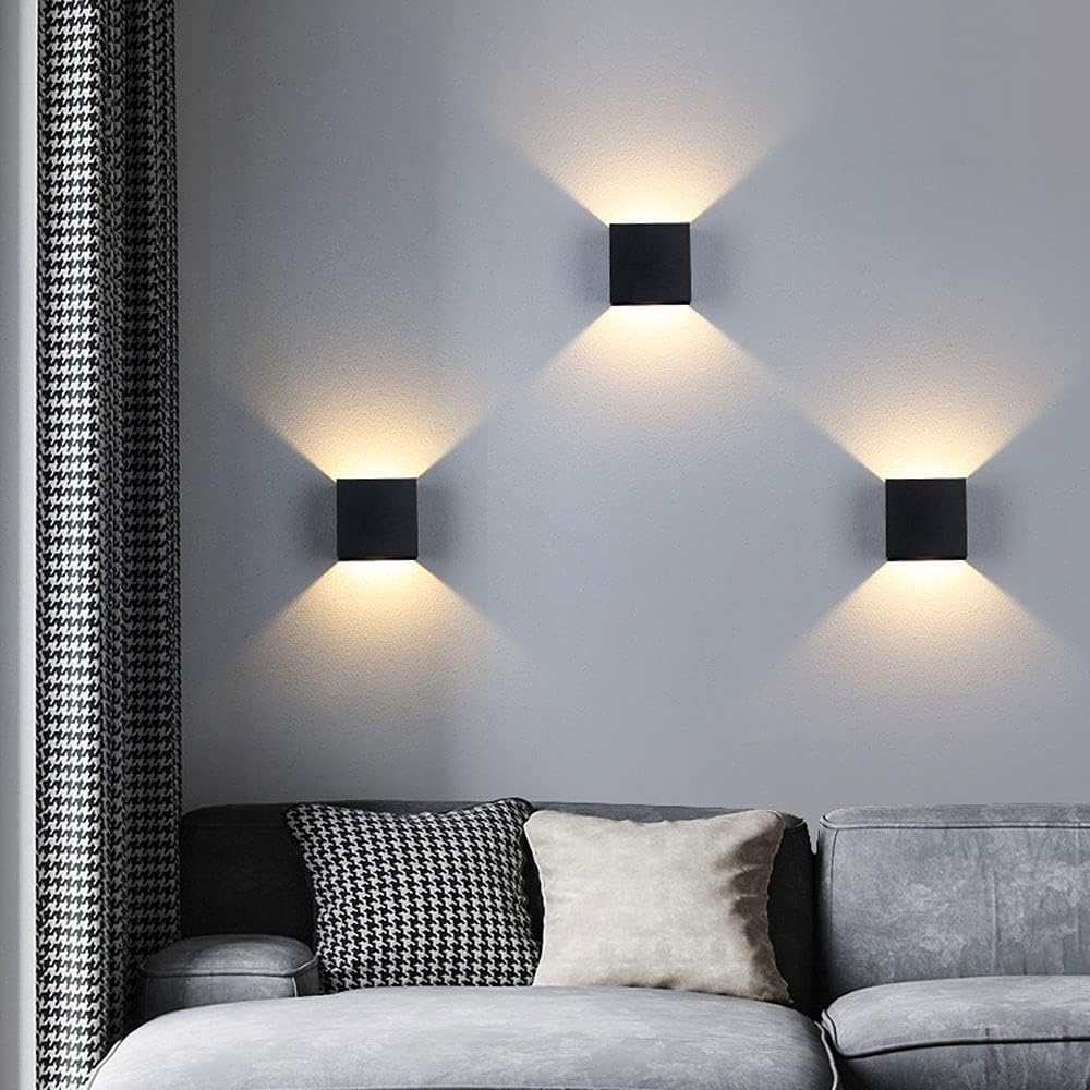 Skanto | Trådlamp | Justerbart opp & ned lys, USB-drevet for hjemmedekorasjon & koselig atmosfære