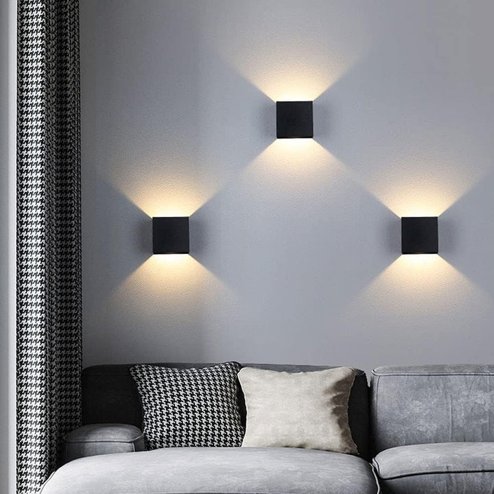Skanto | Trådlamp | Justerbart opp & ned lys, USB-drevet for hjemmedekorasjon & koselig atmosfære