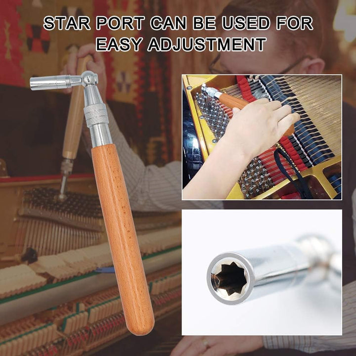 Skanto | Profesjonell 16-delt piano tuning sett med oppbevaringsboks – Arvena