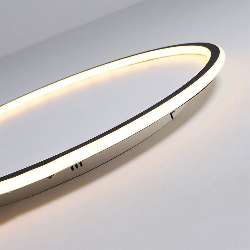 LunaNova – Moderne LED-taklampe i metall/akryl for stue og soverom, ack/Hvit design