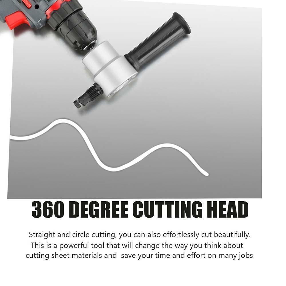 Skanto | Nibbler Cutter Drill Attachment Dobbel Hode Metallplate