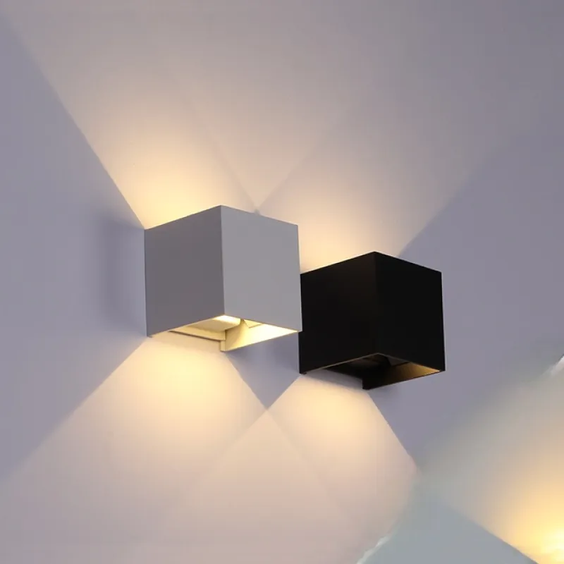 Skanto | Vegglampe Moderne Svart Aluminium LED Lysarmatur