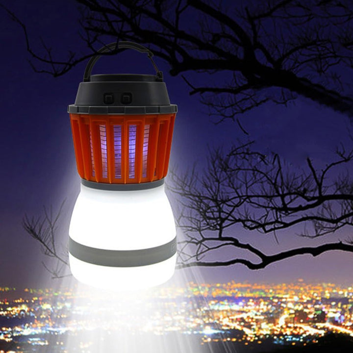 Skanto | Solenergi LED Mygglampe med Integrert Lantern – Effektiv Insektbeskyttelse og Belysning for Hage og Camping