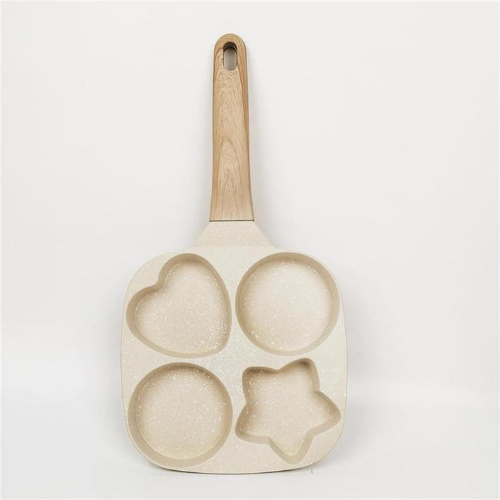 Skanto | 4-kopp Multifunksjonell Non-Stick Egg Stekepanne – Stjerneformet Design