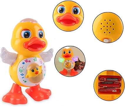 Leken LED-lampe med dansende andebolle
