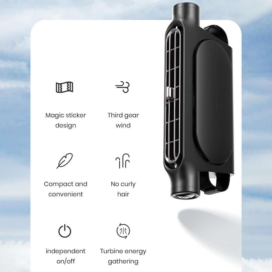 Skanto | 3 Hastigheter USB Bil Kjølevifte & Hodebeinmontering – AutoBreeze (1+1 GRATIS)