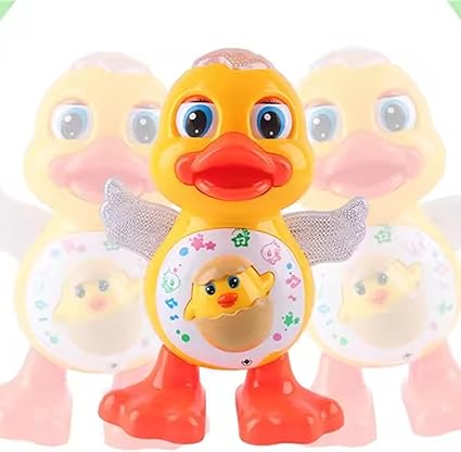 Leken LED-lampe med dansende andebolle