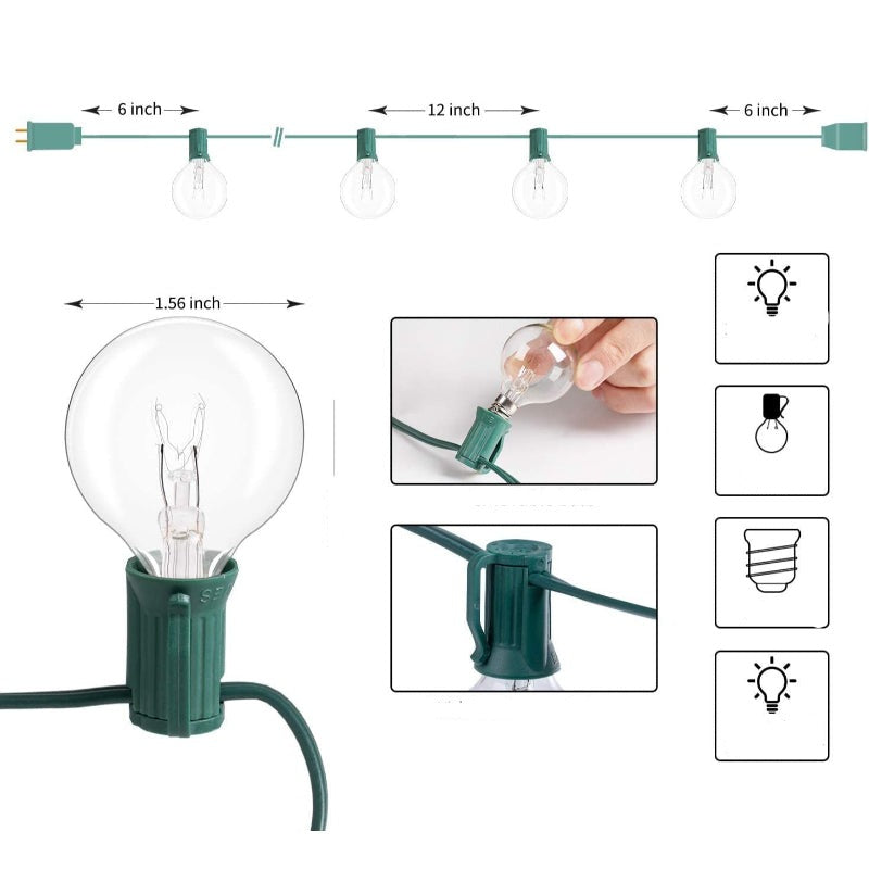 Skanto | Royaleva Utendørs Dimmable Lyslenker - 20 fot LED Ambient Belysning