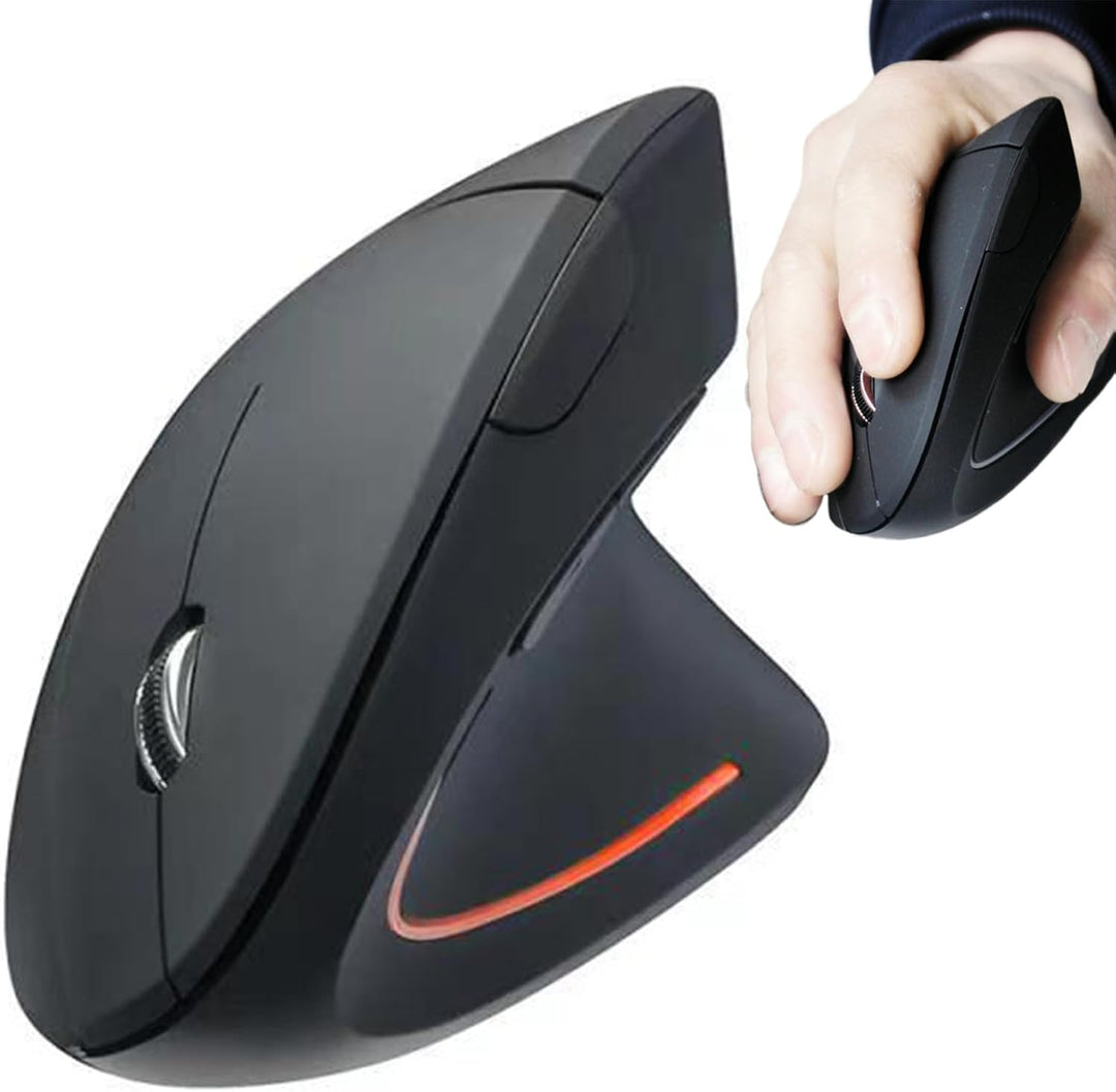 Skanto | Oppladbar Ergonomisk Vertikal Trådløs Mus – Elvion