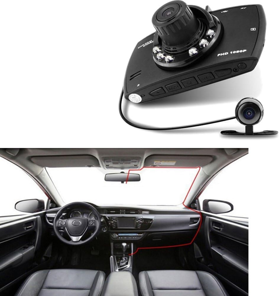 Skanto | Dual Linse Bil Dash Cam G30 2.7" LCD Full HD 1080P med G-Sensor