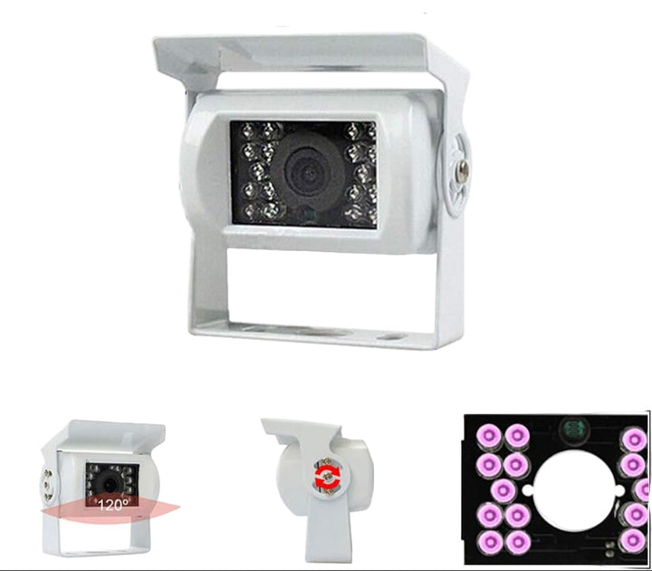 Skanto | Truck Backup Camera 12V/24V med 18 LED IR Nattlys IP68