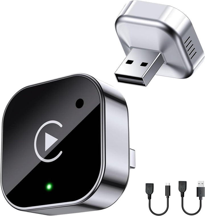 Skanto | Mini trådløs CarPlay-adapter med dual-band tilkobling og kompakt design – Novaro