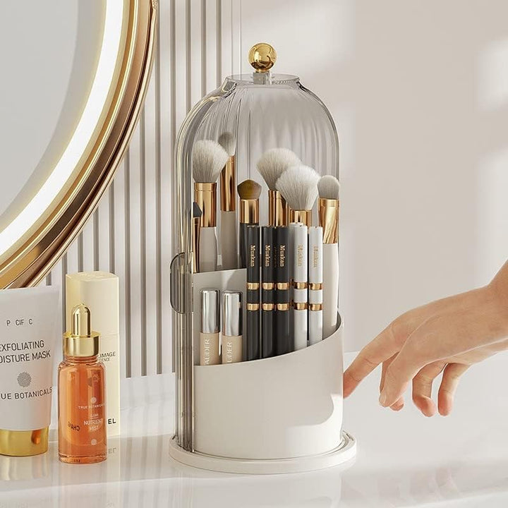 360° Organizer - Dreibar - Praktisk - Elegant - For dine sminkepensler | Skanto